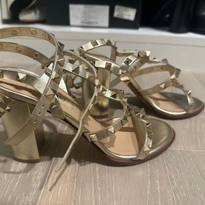 Valentino Rockstud Ankle Strap Sandal